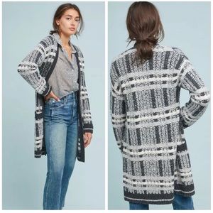 Anthropologie Maeve Freyja Plaid Sweater Coat